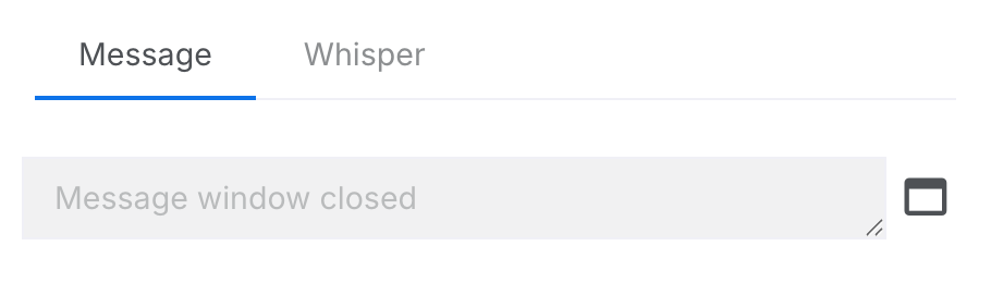 Screenshot of the message toolbar when the WhatsApp 24-hour window is closed, showing the Template button
