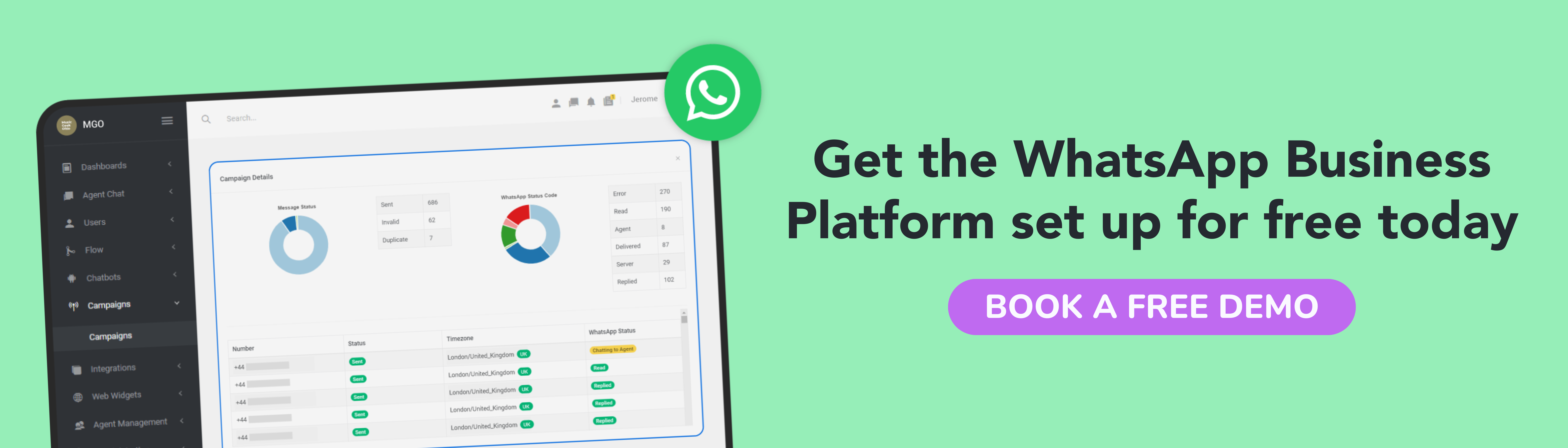 Free WhatsApp Business Platform set up Convrs Official WhatsApp Business Porivider