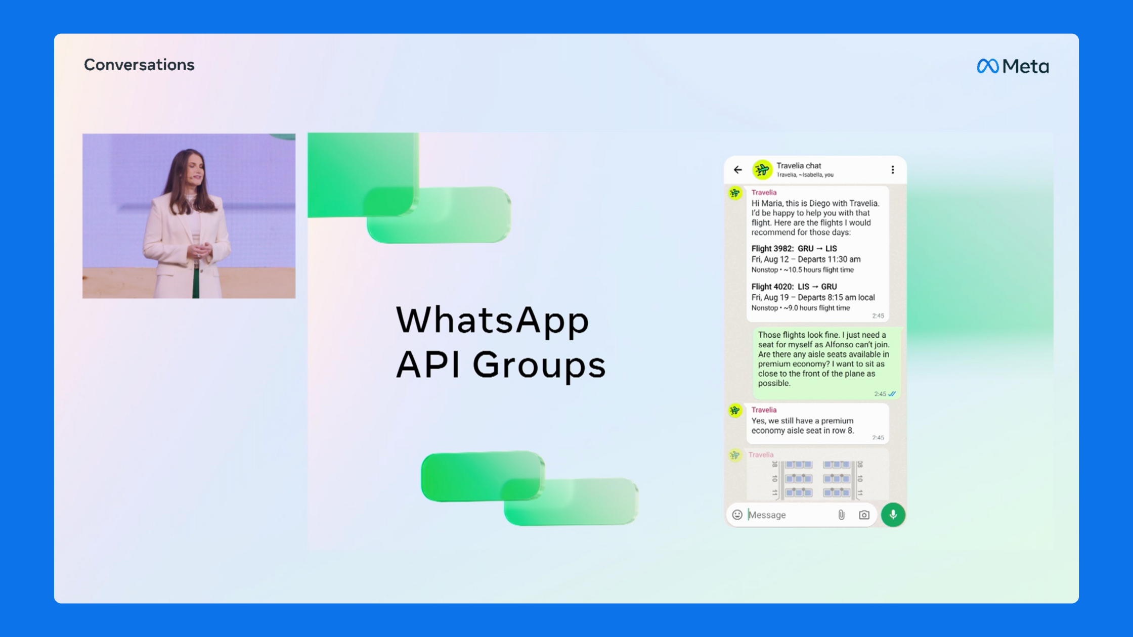 Meta Conversations 2024 showcases the WhatsApp Group Chats feature