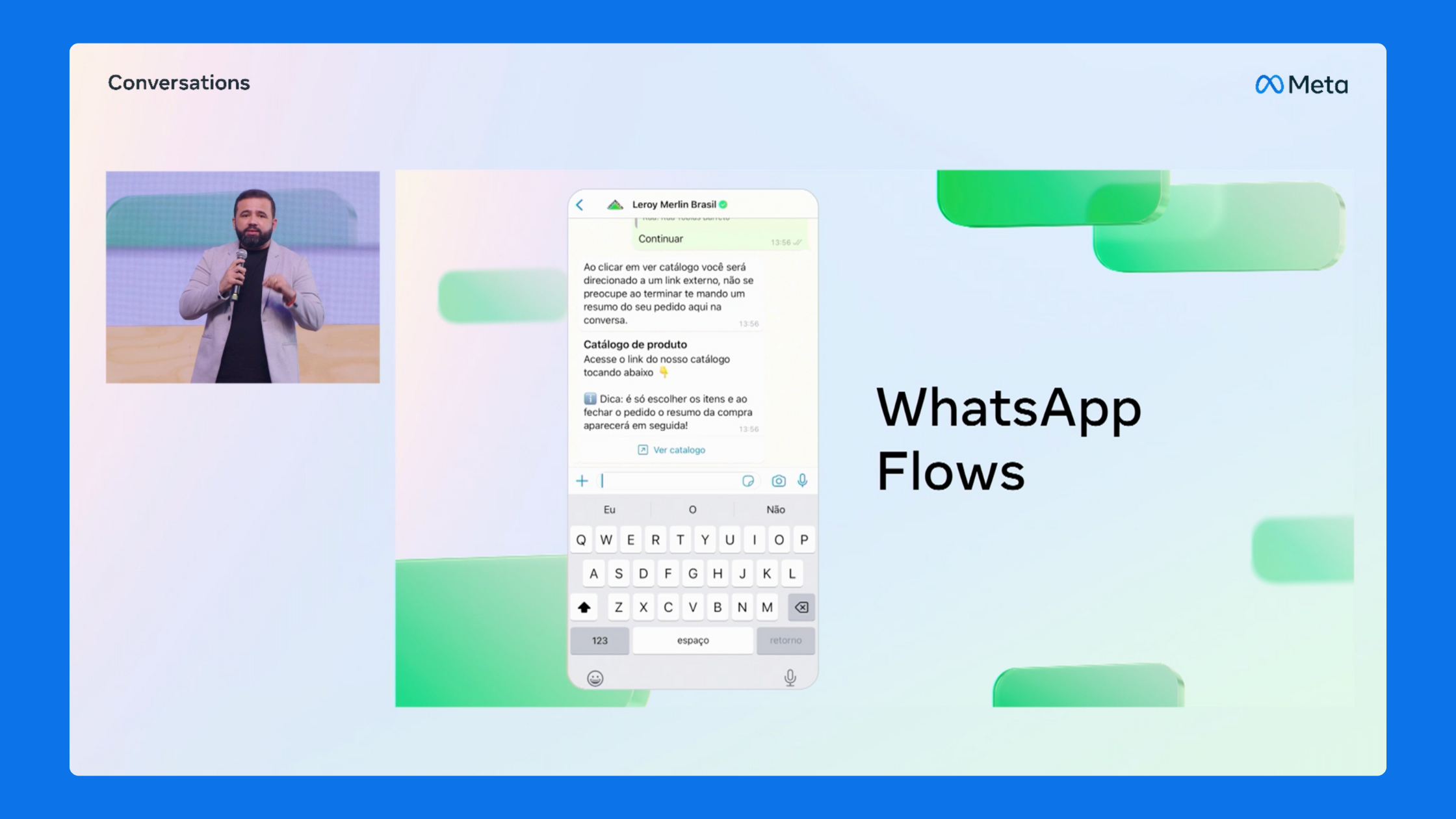 Meta Conversations 2024 showcases the WhatsApp Flows feature